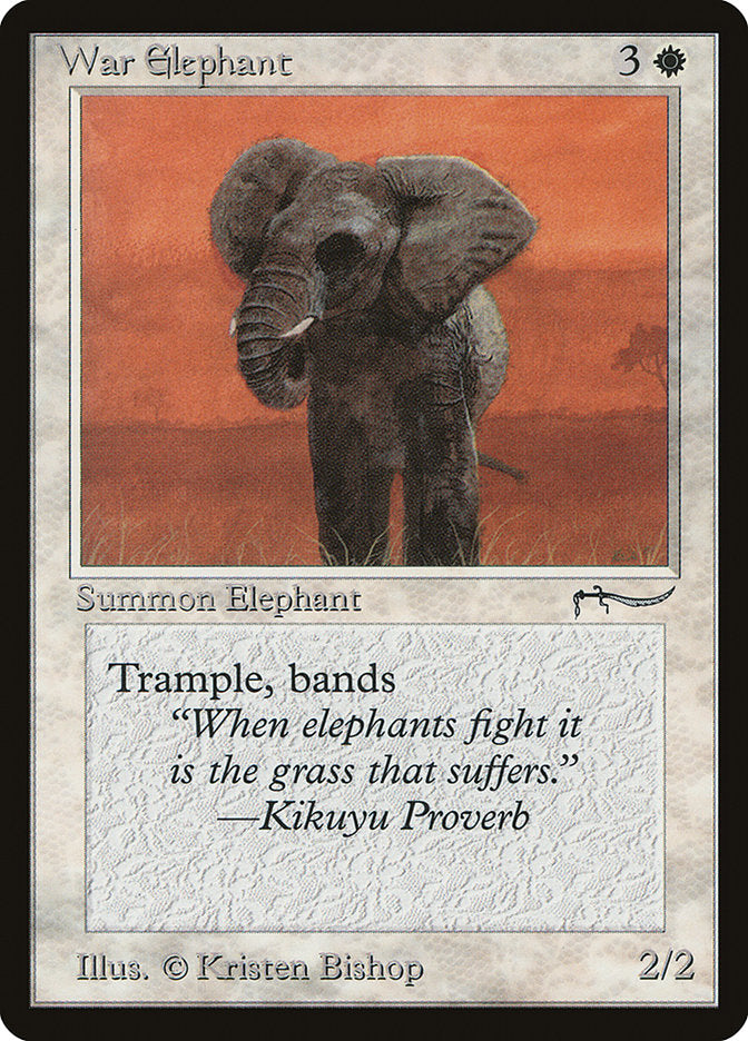 War Elephant (Light Mana Cost) [Arabian Nights] | Event Horizon Hobbies CA