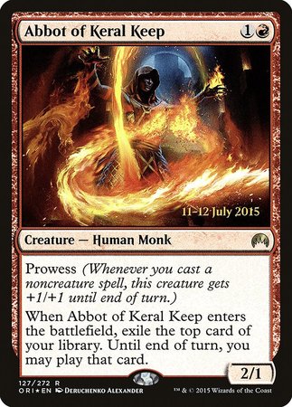 Abbot of Keral Keep [Magic Origins Promos] | Event Horizon Hobbies CA