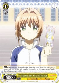 Sakura: Not Very Effective (CCS/WX01-008 R) [Cardcaptor Sakura: Clear Card]