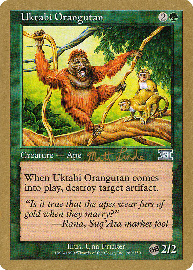 Uktabi Orangutan (Matt Linde) (SB) [World Championship Decks 1999] | Event Horizon Hobbies CA