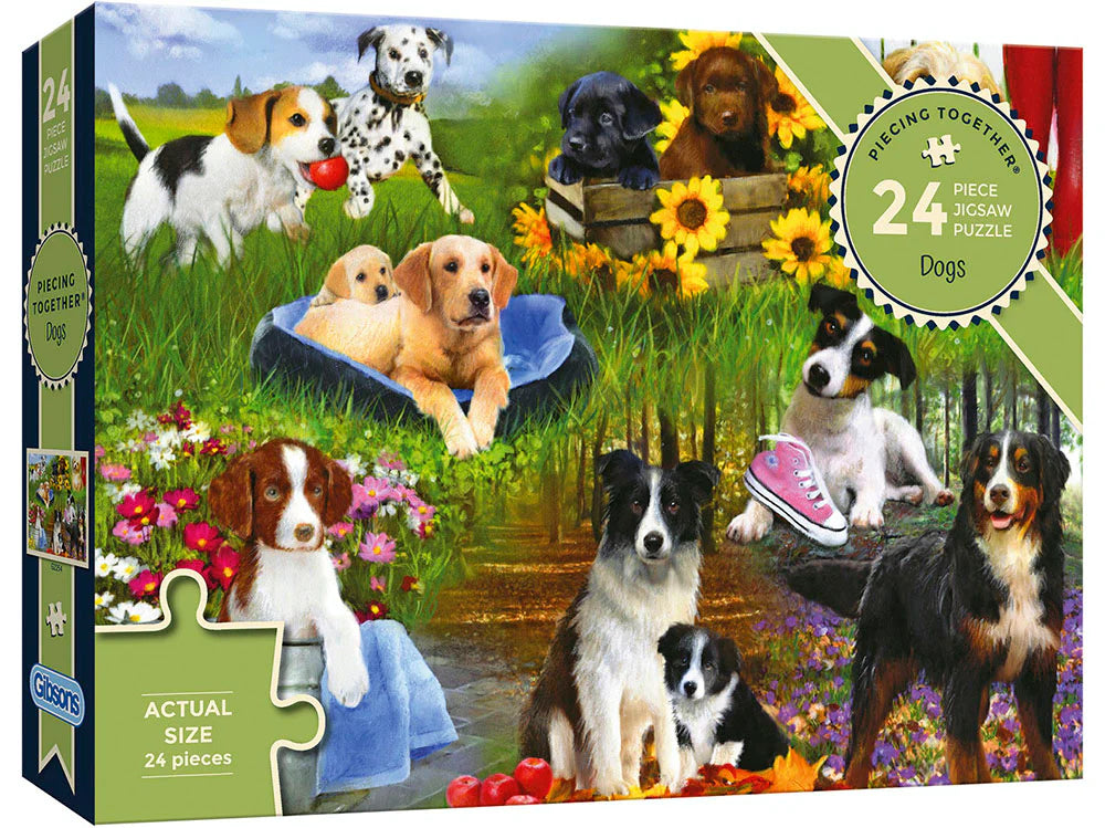 Jigsaw Puzzle - Piecing Together Dogs - 24 Piece | Event Horizon Hobbies CA