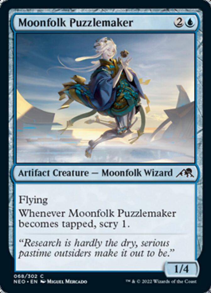 Moonfolk Puzzlemaker [Kamigawa: Neon Dynasty] | Event Horizon Hobbies CA