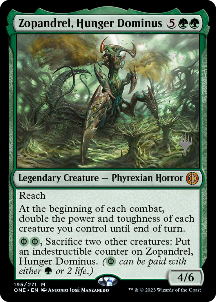 Zopandrel, Hunger Dominus (Promo Pack) [Phyrexia: All Will Be One Promos] | Event Horizon Hobbies CA