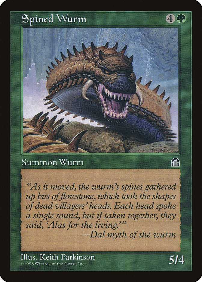 Spined Wurm [Stronghold] | Event Horizon Hobbies CA