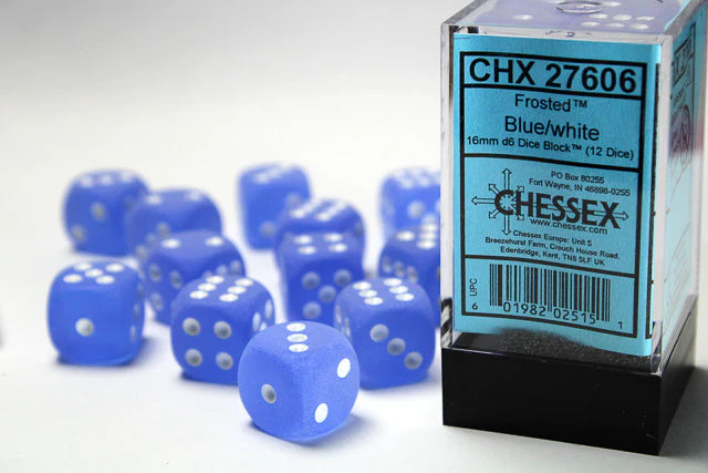 Dice - Chessex - 12mm D6 (36pc) - Frosted | Event Horizon Hobbies CA