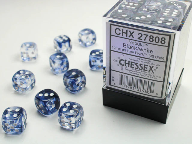 Dice - Chessex Dice - 12mm D6 (36pc) - Nebula