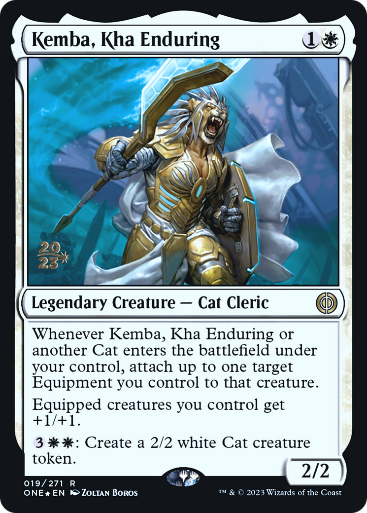 Kemba, Kha Enduring [Phyrexia: All Will Be One Prerelease Promos] | Event Horizon Hobbies CA