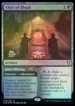 Altar of Bhaal // Bone Offering [Commander Legends: Battle for Baldur's Gate Prerelease Promos] | Event Horizon Hobbies CA