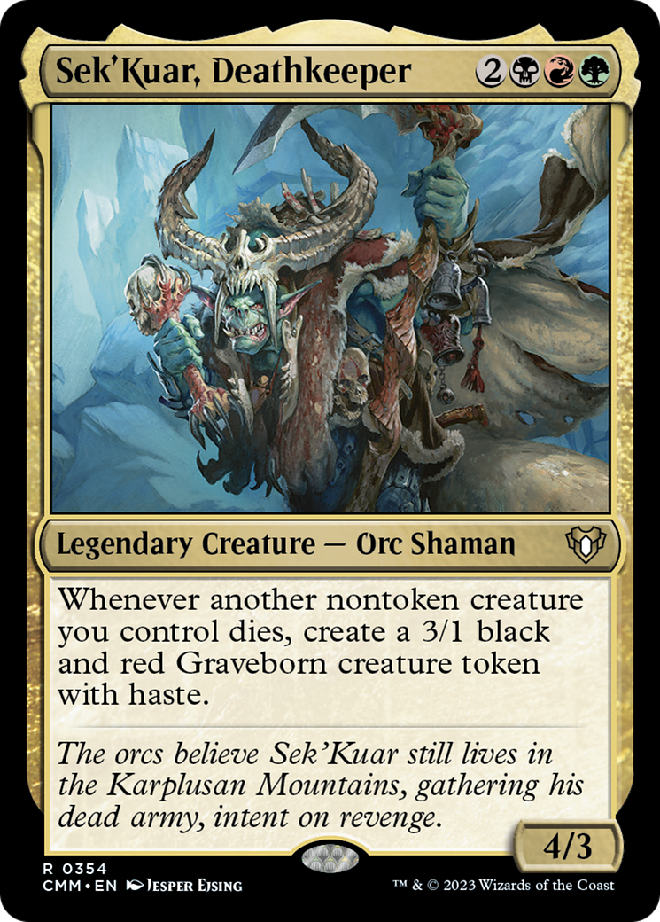 Sek'Kuar, Deathkeeper [Commander Masters] | Event Horizon Hobbies CA