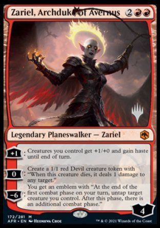 Zariel, Archduke of Avernus (Promo Pack) [Dungeons & Dragons: Adventures in the Forgotten Realms Promos] | Event Horizon Hobbies CA