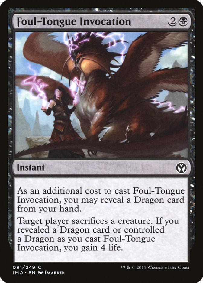 Foul-Tongue Invocation [Iconic Masters] | Event Horizon Hobbies CA