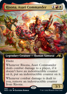 Risona, Asari Commander (Extended) [Kamigawa: Neon Dynasty] | Event Horizon Hobbies CA
