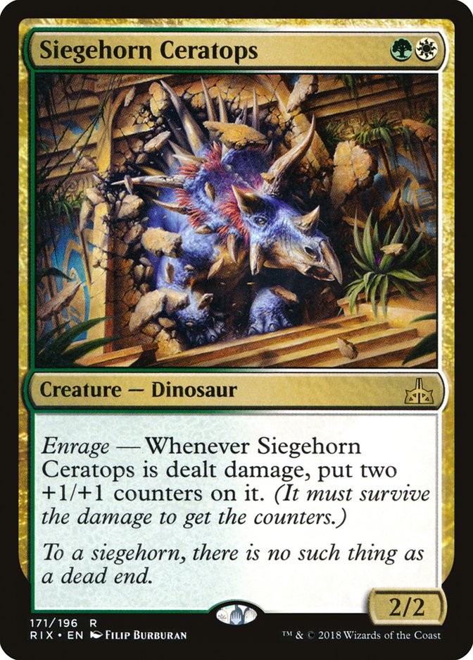 Siegehorn Ceratops [Rivals of Ixalan] | Event Horizon Hobbies CA