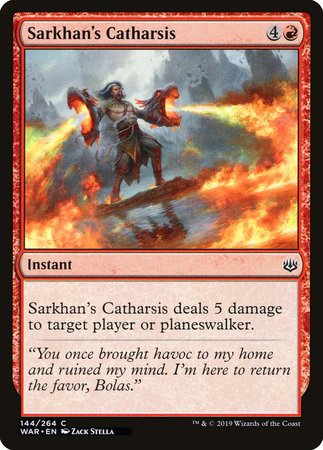 Sarkhan's Catharsis [War of the Spark] | Event Horizon Hobbies CA