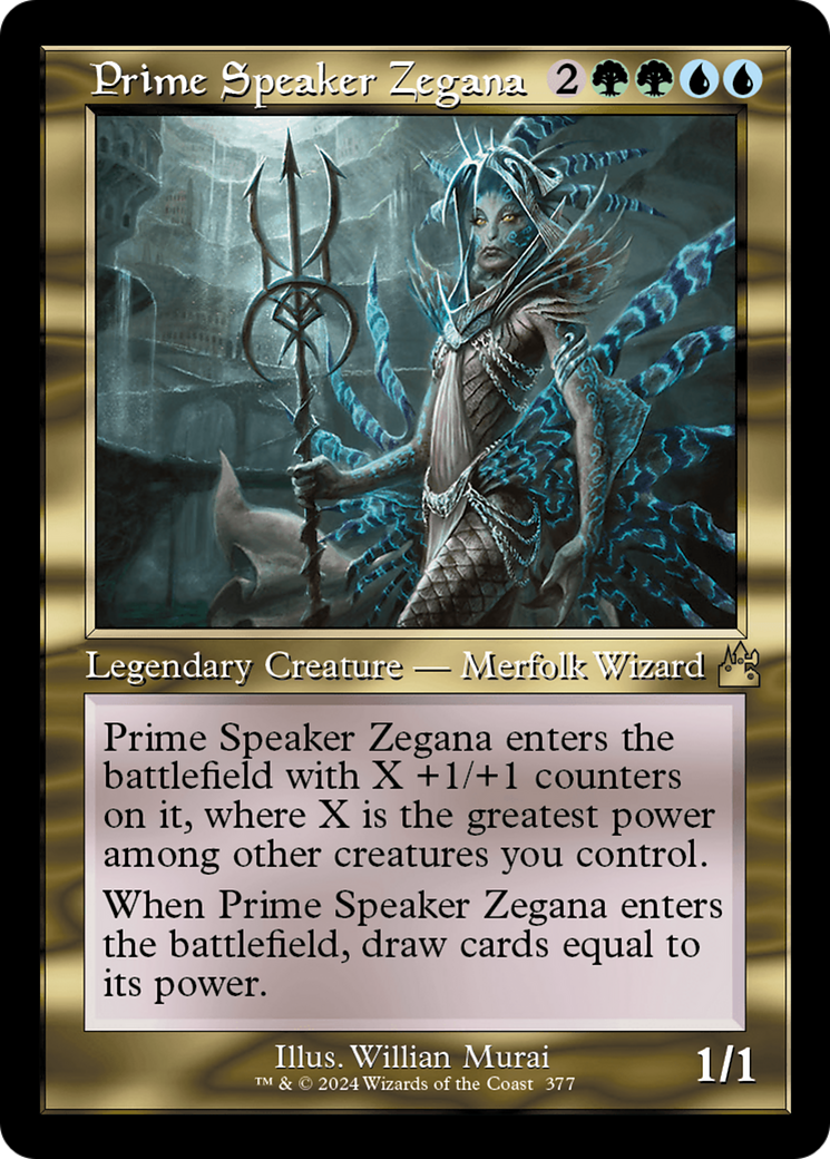 Prime Speaker Zegana (Retro Frame) [Ravnica Remastered] | Event Horizon Hobbies CA