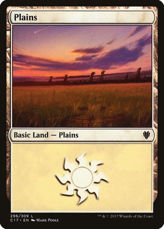 Plains (296) [Commander 2017] | Event Horizon Hobbies CA