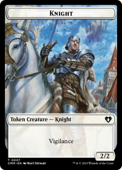 Human Soldier // Knight Double-Sided Token [Commander Masters Tokens] | Event Horizon Hobbies CA