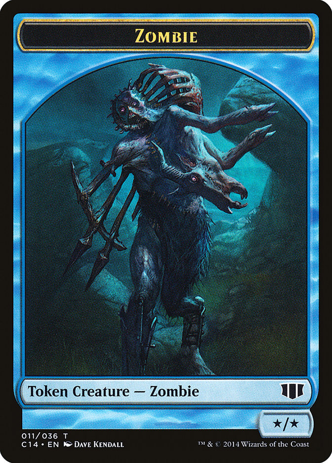 Kraken // Zombie (011/036) Double-sided Token [Commander 2014 Tokens] | Event Horizon Hobbies CA
