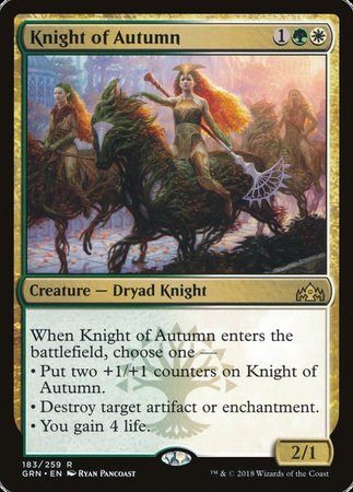 Knight of Autumn [Guilds of Ravnica] | Event Horizon Hobbies CA