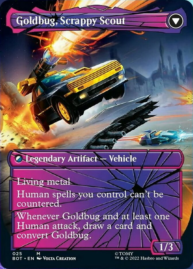 Goldbug, Humanity's Ally // Goldbug, Scrappy Scout (Shattered Glass) [Universes Beyond: Transformers] | Event Horizon Hobbies CA