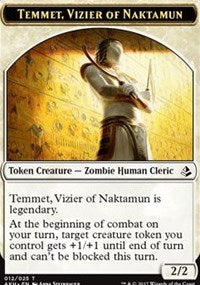 Temmet, Vizier of Naktamun // Zombie Token [Amonkhet Tokens] | Event Horizon Hobbies CA