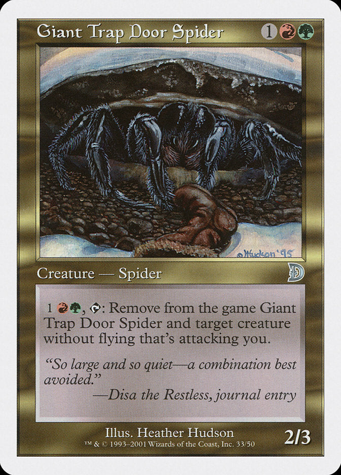 Giant Trap Door Spider [Deckmasters] | Event Horizon Hobbies CA