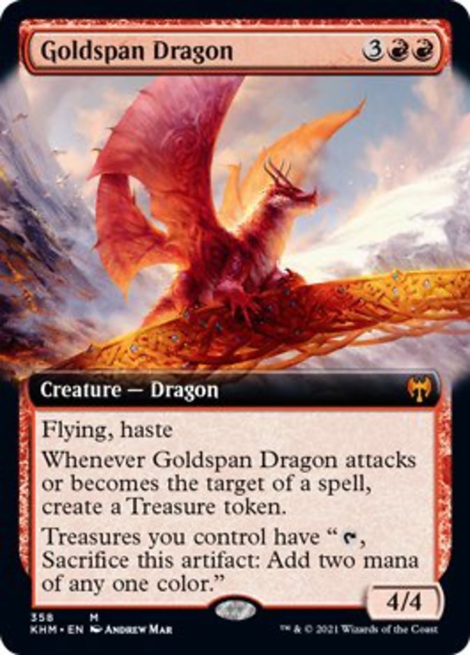 Goldspan Dragon (Extended Art) [Kaldheim] | Event Horizon Hobbies CA