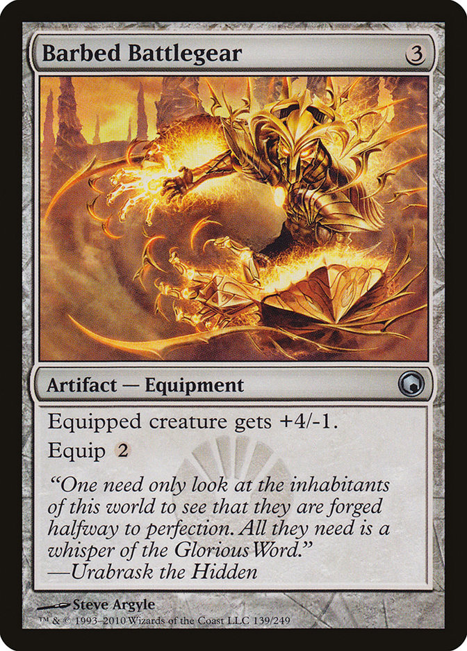 Barbed Battlegear [Scars of Mirrodin] | Event Horizon Hobbies CA