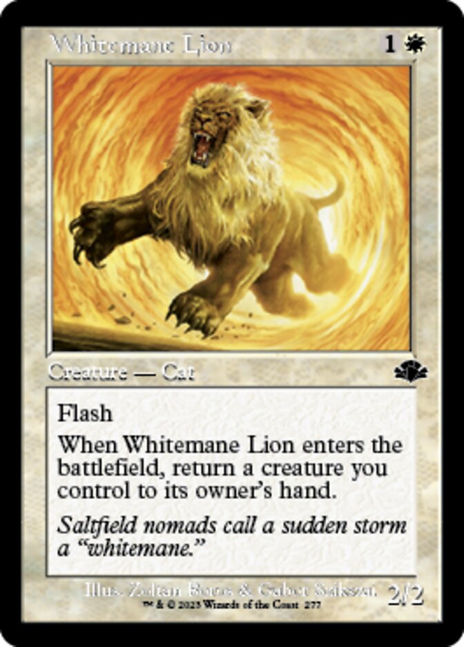 Whitemane Lion (Retro) [Dominaria Remastered] | Event Horizon Hobbies CA