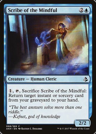 Scribe of the Mindful [Amonkhet] | Event Horizon Hobbies CA