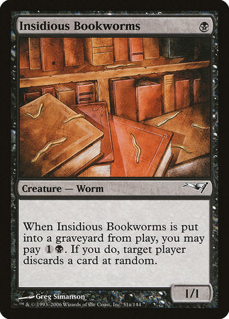 Insidious Bookworms (Version 2) [Coldsnap Theme Decks] | Event Horizon Hobbies CA