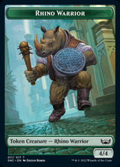 Treasure (015) // Rhino Warrior Double-sided Token [Streets of New Capenna Tokens] | Event Horizon Hobbies CA