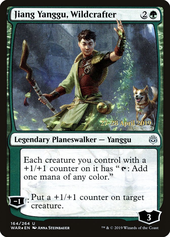 Jiang Yanggu, Wildcrafter  [War of the Spark Prerelease Promos] | Event Horizon Hobbies CA