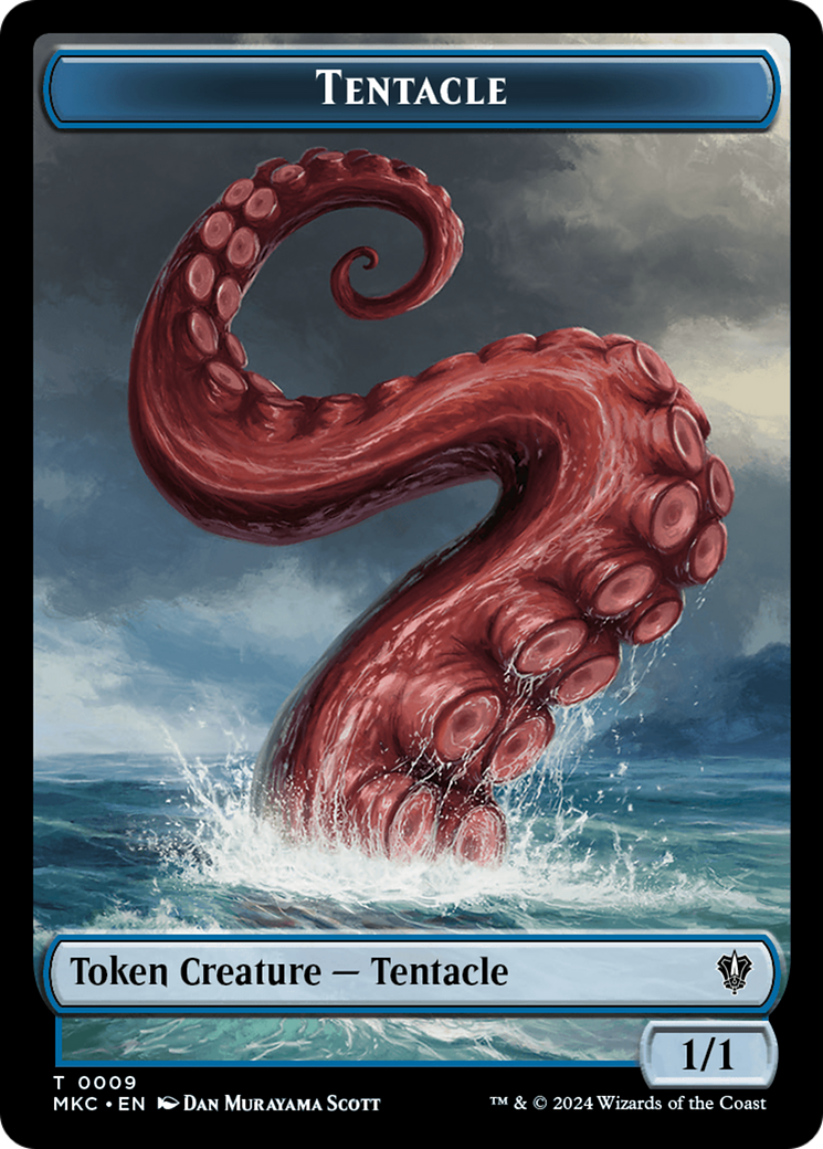 Tentacle // Koma's Coil Double-Sided Token [Murders at Karlov Manor Commander Tokens] | Event Horizon Hobbies CA