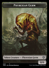 Phyrexian Mite (011) // Phyrexian Germ Double-Sided Token [Phyrexia: All Will Be One Commander Tokens] | Event Horizon Hobbies CA