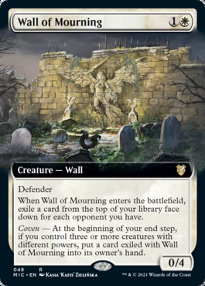Wall of Mourning (Extended) [Innistrad: Midnight Hunt Commander] | Event Horizon Hobbies CA