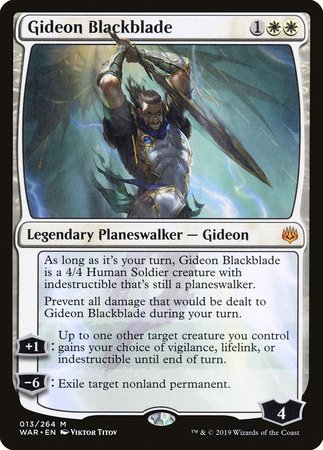 Gideon Blackblade [War of the Spark] | Event Horizon Hobbies CA