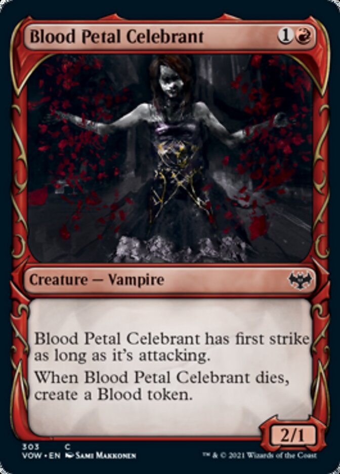 Blood Petal Celebrant (Showcase Fang Frame) [Innistrad: Crimson Vow] | Event Horizon Hobbies CA