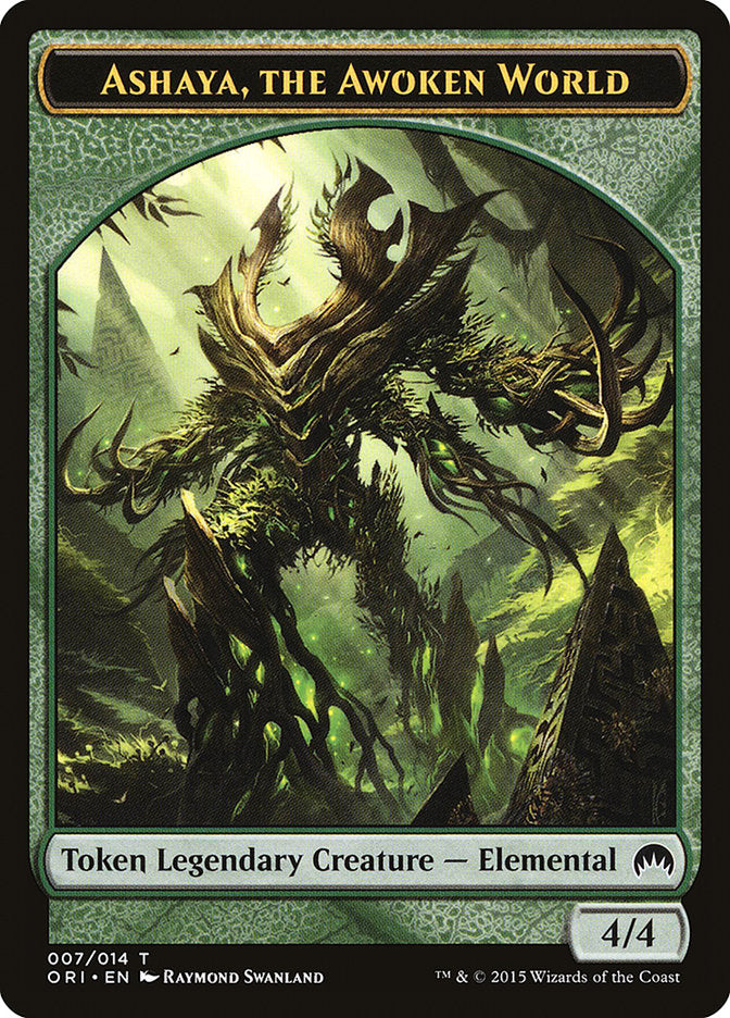 Ashaya, the Awoken World [Magic Origins Tokens] | Event Horizon Hobbies CA