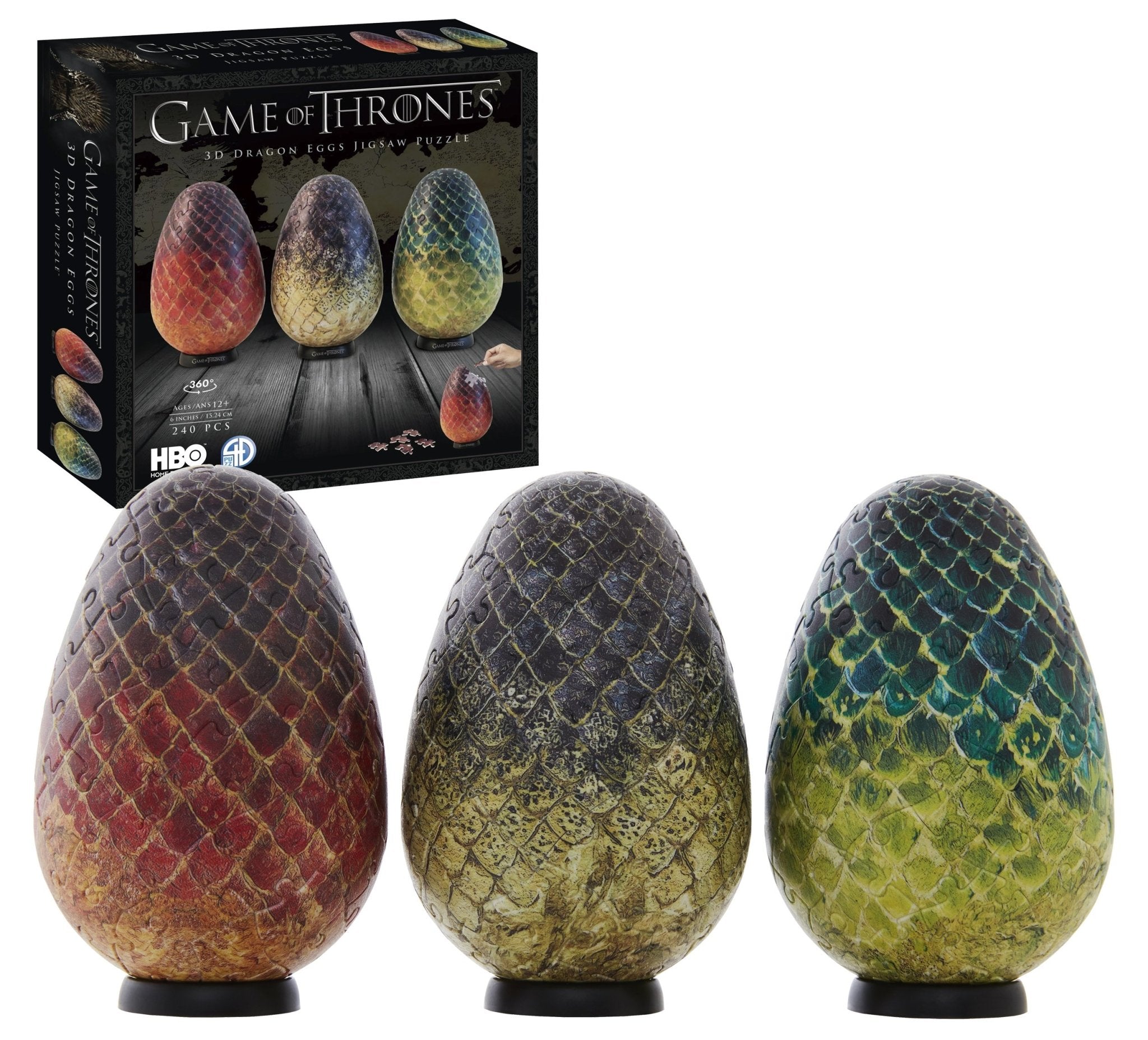 Puzzles - Game of Thrones 3D Dragon Eggs Jigsaw Puzzle | Event Horizon Hobbies CA