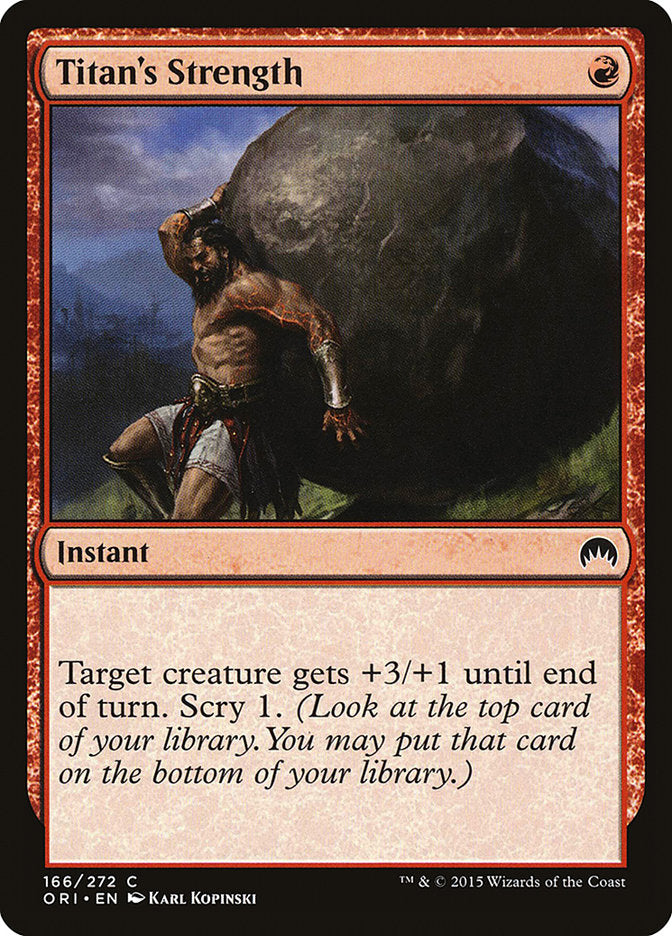 Titan's Strength [Magic Origins] | Event Horizon Hobbies CA