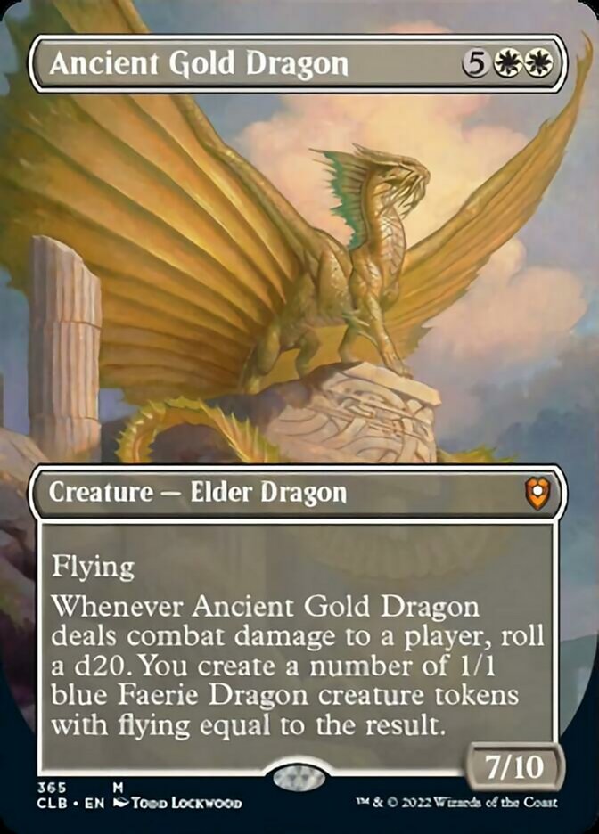 Ancient Gold Dragon (Borderless Alternate Art) [Commander Legends: Battle for Baldur's Gate] | Event Horizon Hobbies CA