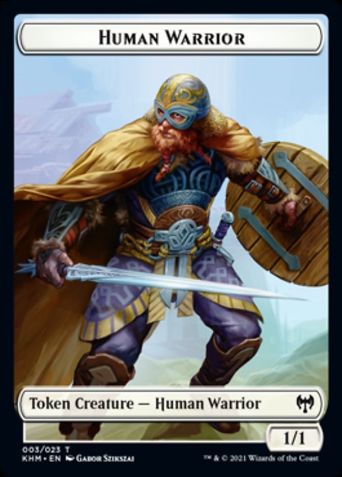 Human Warrior Token [Kaldheim] | Event Horizon Hobbies CA