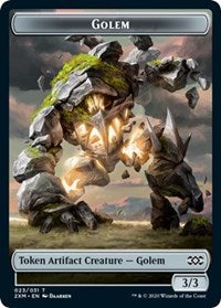 Golem // Thopter (008) Double-sided Token [Double Masters Tokens] | Event Horizon Hobbies CA