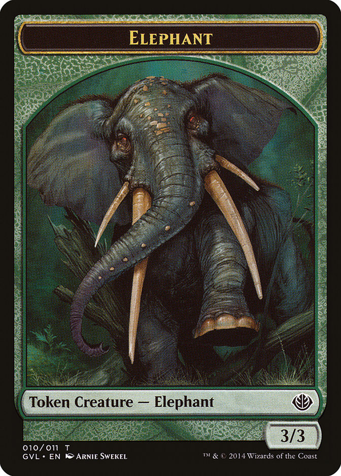 Elephant Token (Garruk vs. Liliana) [Duel Decks Anthology Tokens] | Event Horizon Hobbies CA