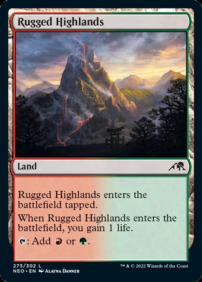 Rugged Highlands [Kamigawa: Neon Dynasty] | Event Horizon Hobbies CA