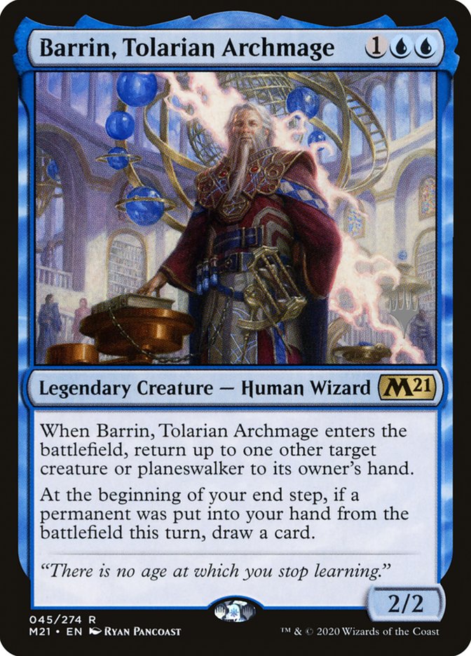 Barrin, Tolarian Archmage (Promo Pack) [Core Set 2021 Promos] | Event Horizon Hobbies CA