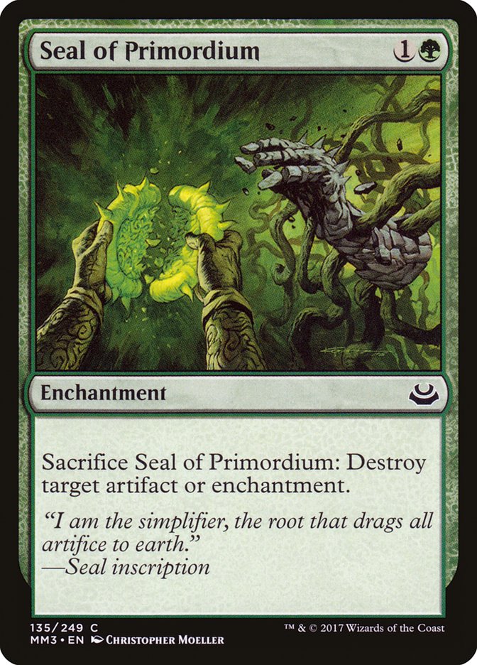 Seal of Primordium [Modern Masters 2017] | Event Horizon Hobbies CA