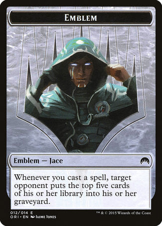 Emblem - Jace, Telepath Unbound [Magic Origins Tokens] | Event Horizon Hobbies CA