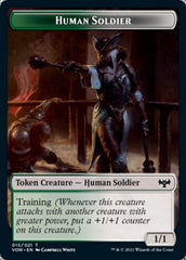 Insect // Human Soldier Double-sided Token [Innistrad: Crimson Vow Tokens] | Event Horizon Hobbies CA